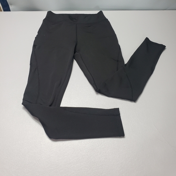 3/$15 Pop fit solid black work out leggings with pockets women's size small - Picture 1 of 9